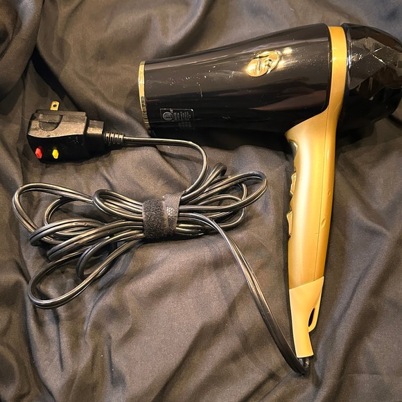 T3 Featherweight 2 Hair Dryer - Model # 73828 - Black/Gold - Picture 1 of 4